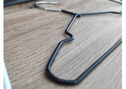 Вішалки -плечики силіконові дитячі 300х3,5мм. (чорні)